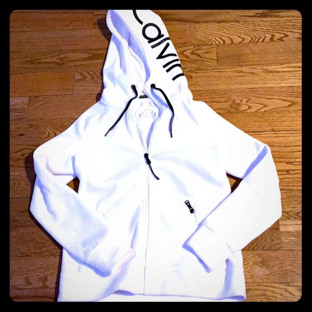 Calvin Klein hooded zip up sweatshirt